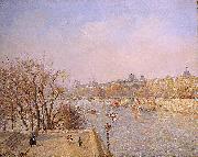 Camille Pissarro The Louvre: Morning oil painting reproduction